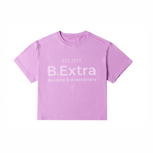 Boyfriend Crop Tee - Orchid