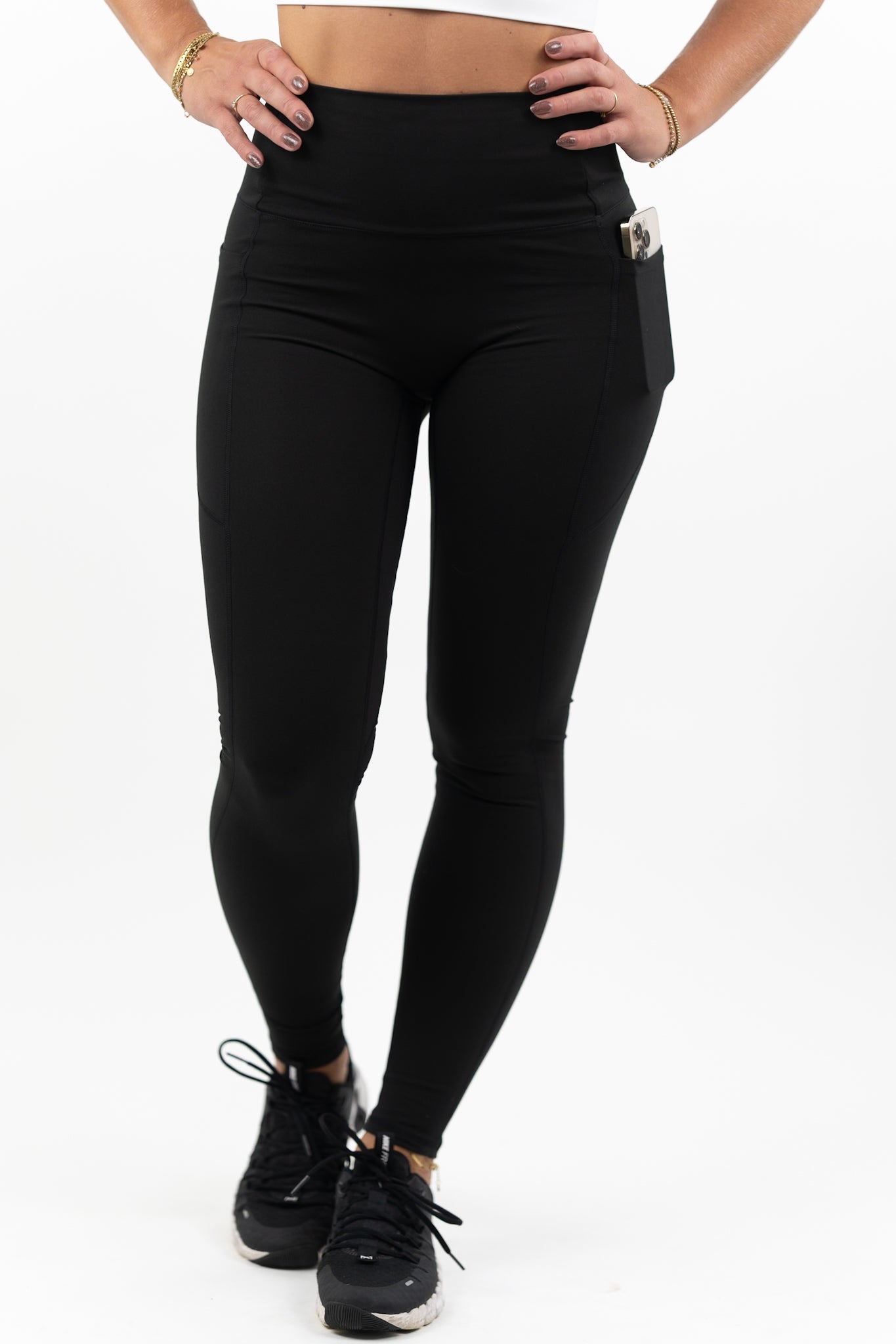 B.Reactive Pocket Pro Tight Full length- Black