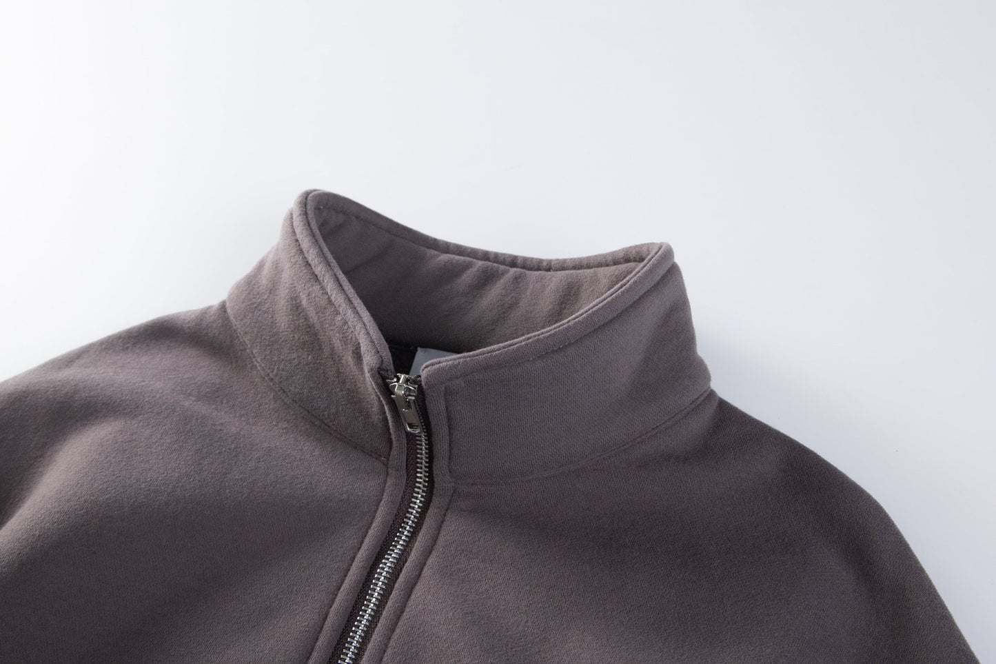 Quarter Zip Sweater - Mocha