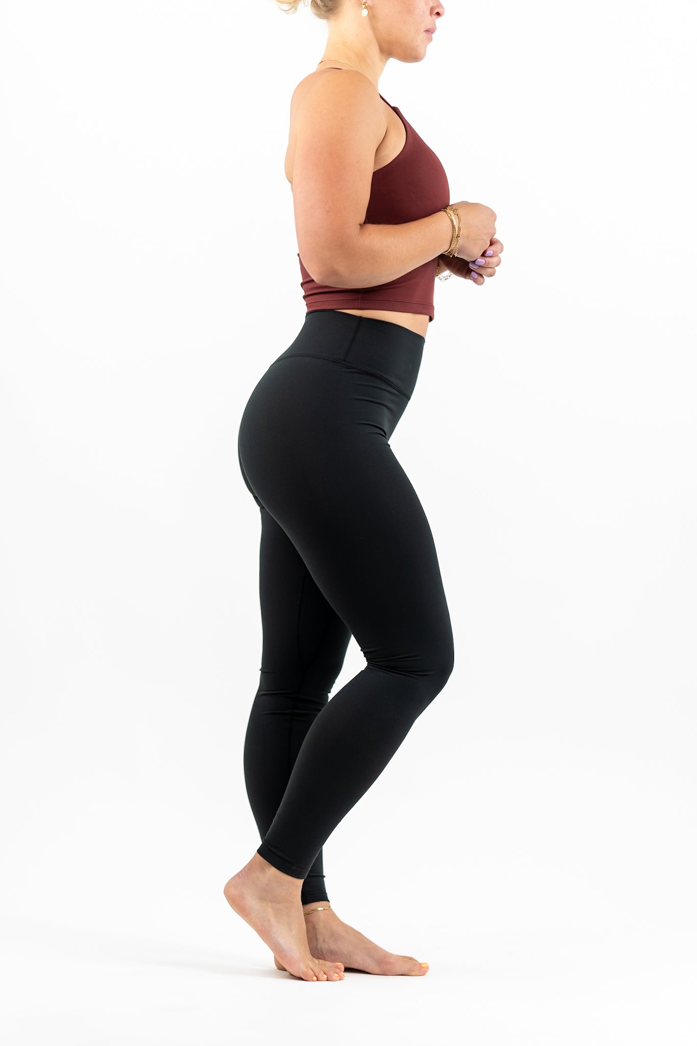 V Motion Full Length Tight - Onyx Black