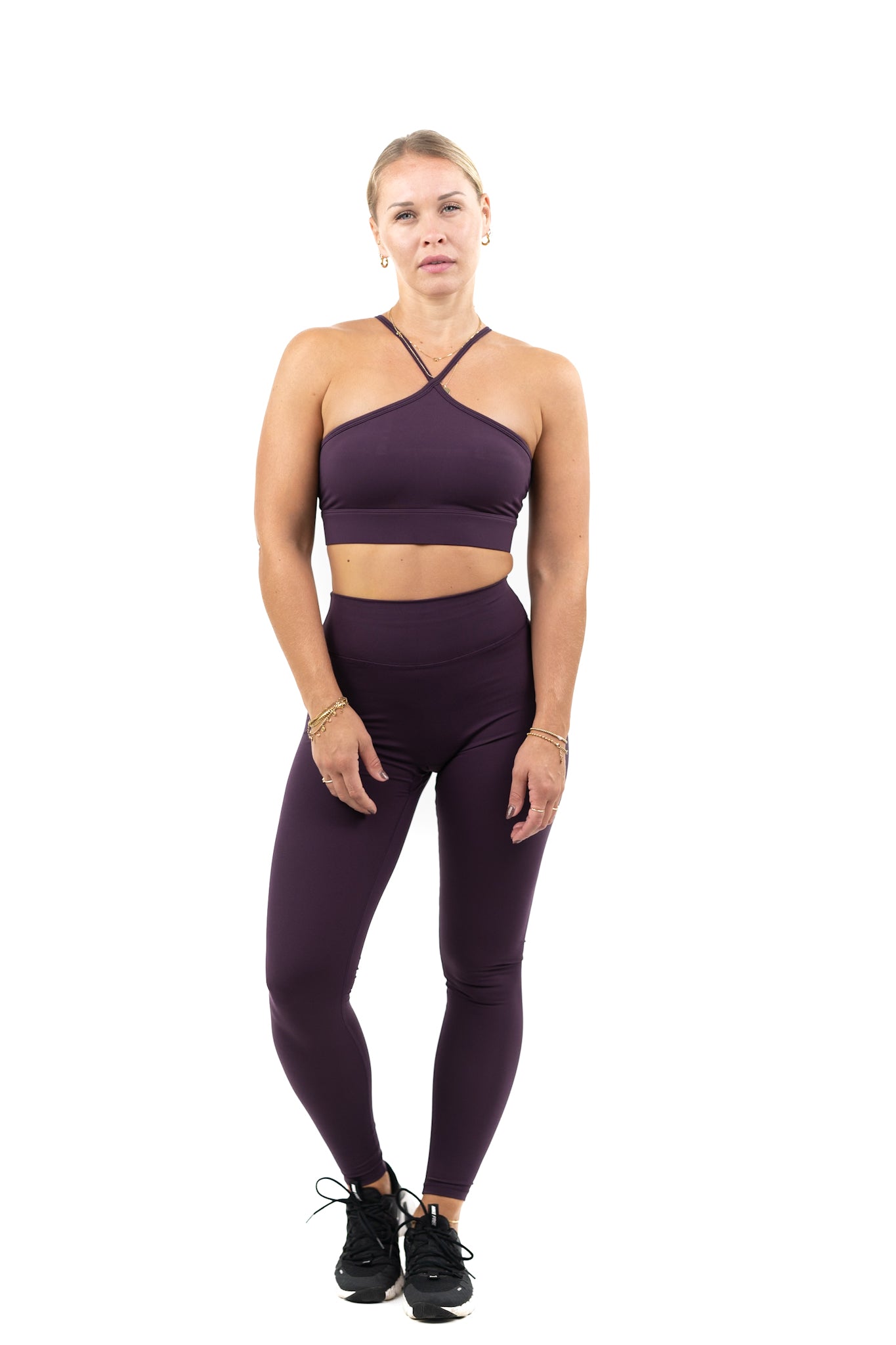 Curve Sculpt Tight Cropped Length -  Eggplant