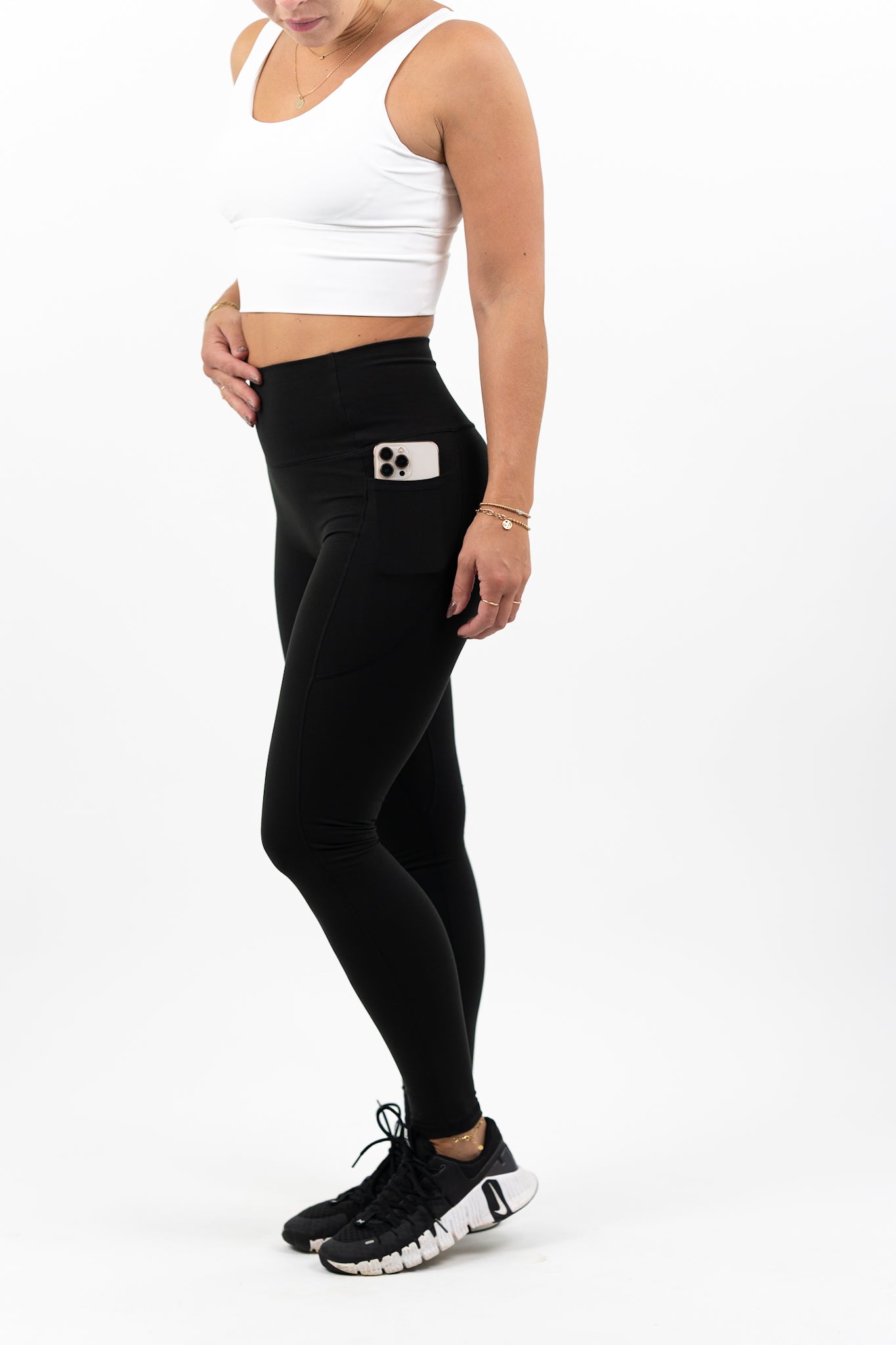 B.Reactive Pocket Pro Tight Full length- Black