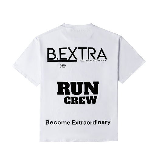 Run Crew T Shirt - White