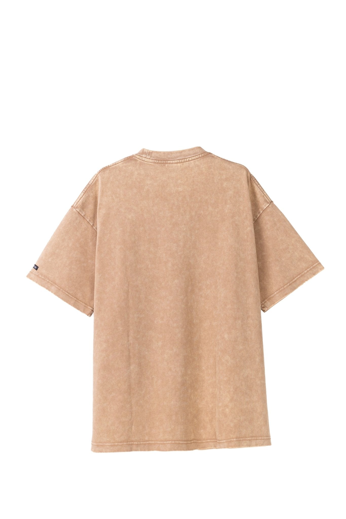 Acid Wash T shirt - Camel Wash