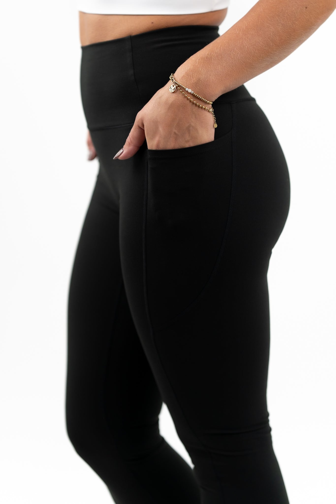 B.Reactive Pocket Pro Tight Full length- Black