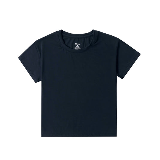 Noa Cropped Tee - Black