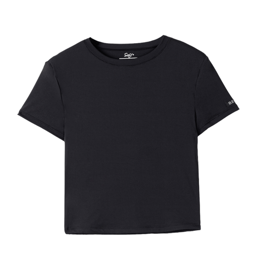 NAK-D Cropped Tee  - Black